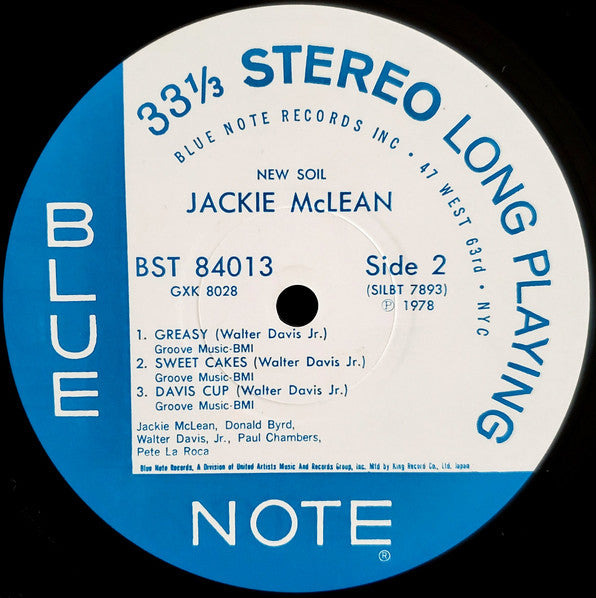 Jackie McLean - New Soil (Vinyl, LP, Album, Stereo, Reissue)