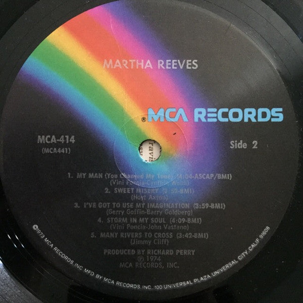 Martha Reeves - Martha Reeves (Vinyl, LP, Album) Good Plus (G+) / Very Good (VG)