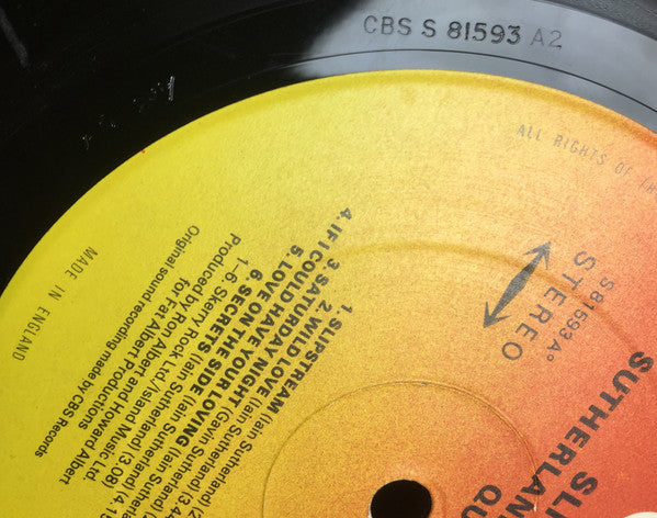 Sutherland Brothers - Slipstream (Vinyl, LP, Album, Stereo) Very Good (VG) / Very Good (VG)