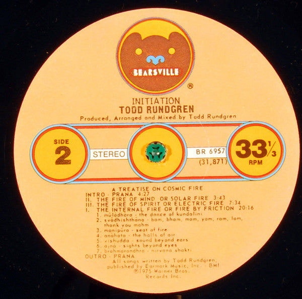 Todd Rundgren - Initiation (Vinyl, LP, Album) Very Good (VG) / Very Good (VG)