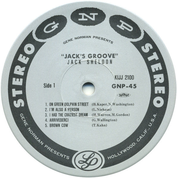 Jack Sheldon And His Exciting All-Star Big-Band - Jack's Groove (Vinyl, LP, Album, Stereo) Very Good Plus (VG+) / Very Good (VG)