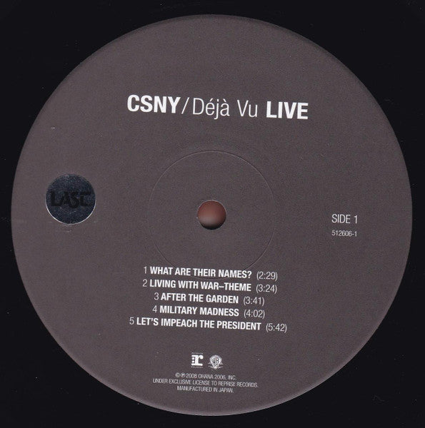 Crosby, Stills, Nash & Young - Déjà Vu LIVE (2xVinyl, LP, Album, Limited Edition) Very Good Plus (VG+) / Very Good Plus (VG+)