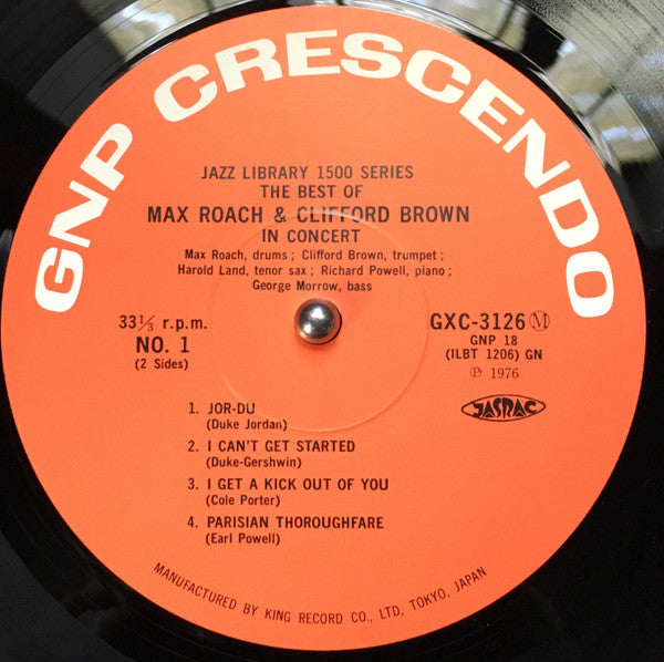 Clifford Brown And Max Roach - The Best Of Max Roach And Clifford B...