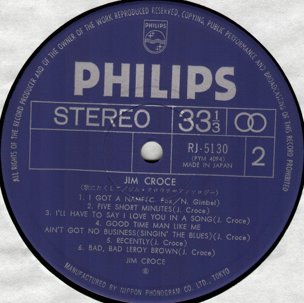 Jim Croce - Jim Croce (Vinyl, LP, Compilation, Stereo)