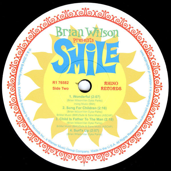 Brian Wilson - Brian Wilson Presents Smile (2xVinyl, LP, Album) Mint (M) / Mint (M)