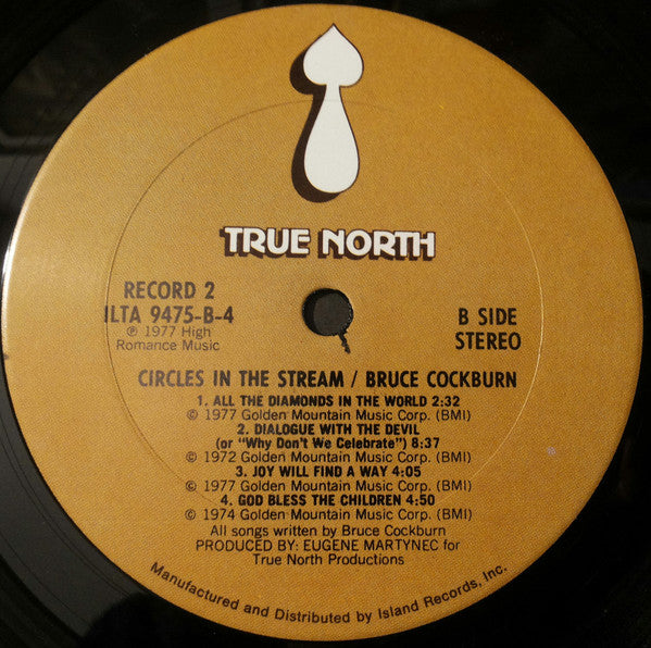 Bruce Cockburn - Circles In The Stream (2xVinyl, LP, Album, Stereo) Good Plus (G+) / Good (G)