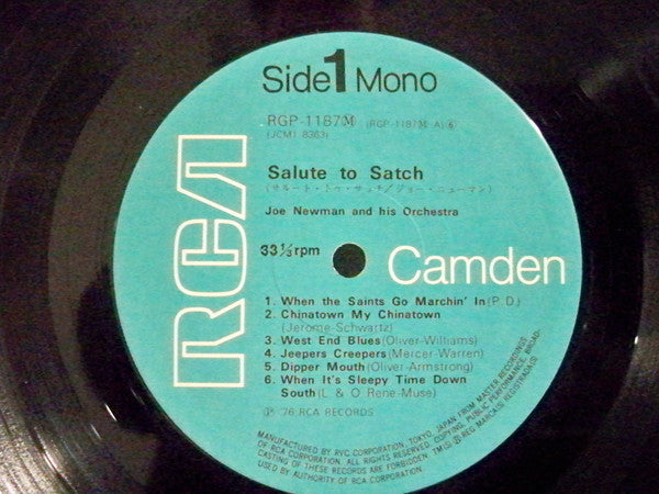 Joe Newman And His Orchestra - Salute To Satch (Vinyl, LP, Album) Very Good (VG) / Very Good (VG)
