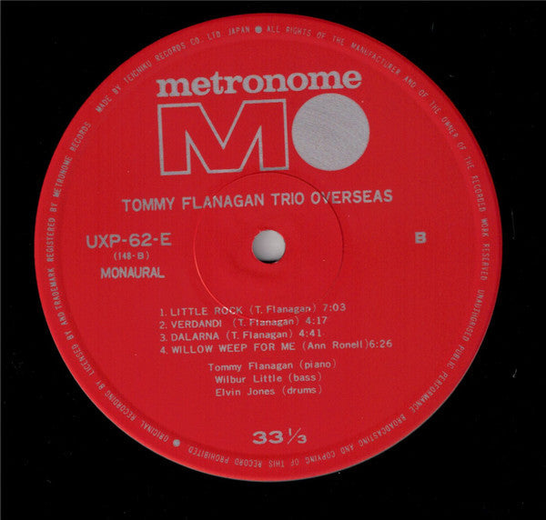Tommy Flanagan Trio - Overseas (Vinyl, LP, Album, Reissue, Mono)