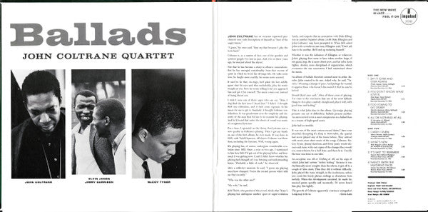 The John Coltrane Quartet - Ballads = バラード (Vinyl, LP, Album, Reissue, Stereo) Very Good Plus (VG+) / Very Good Plus (VG+)