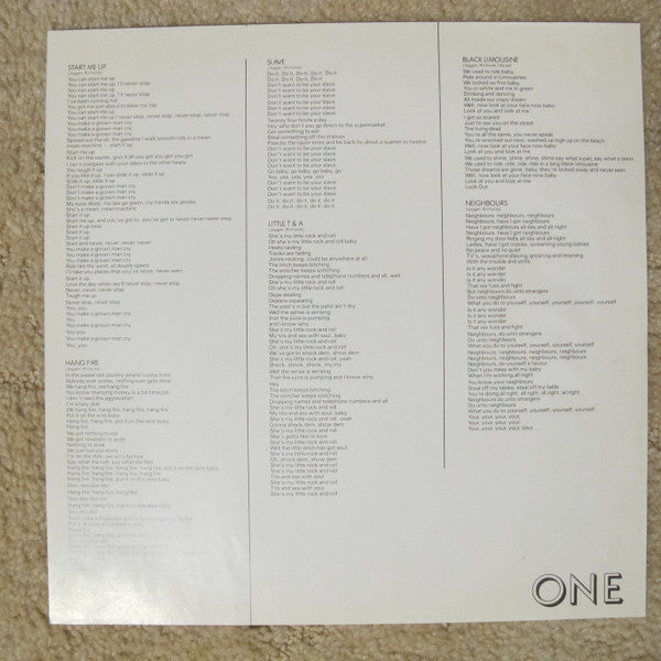 The Rolling Stones - Tattoo You (Vinyl, LP, Album) Good Plus (G+) / Very Good (VG)