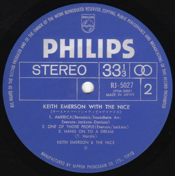 Keith Emerson - Keith Emerson With The Nice (Vinyl, LP, Compilation, Stereo) Very Good Plus (VG+) / Very Good Plus (VG+)