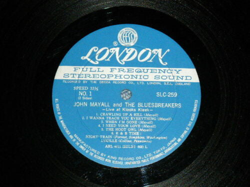 John Mayall - Live At Klooks Kleek! (Vinyl, LP, Album, Stereo) Very Good Plus (VG+) / Very Good (VG)