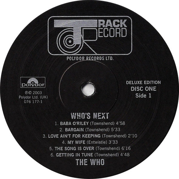 The Who - Who's Next (3xVinyl, LP, Album, Deluxe Edition, Remastered) Very Good Plus (VG+) / Very Good (VG)