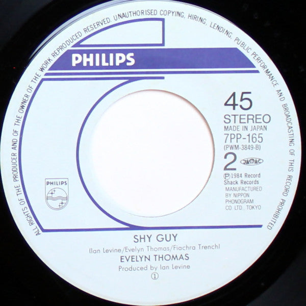 Evelyn Thomas - High Energy (Vinyl, 7", 45 RPM, Stereo) Very Good Plus (VG+) / Very Good Plus (VG+)