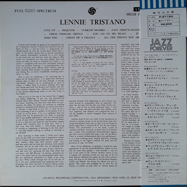 Lennie Tristano - Lennie Tristano (Vinyl, LP, Album, Reissue, Mono)