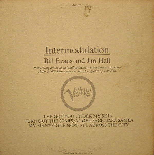 Bill Evans - Intermodulation (Vinyl, LP, Album, Reissue, Stereo) Very Good (VG) / Poor (P)