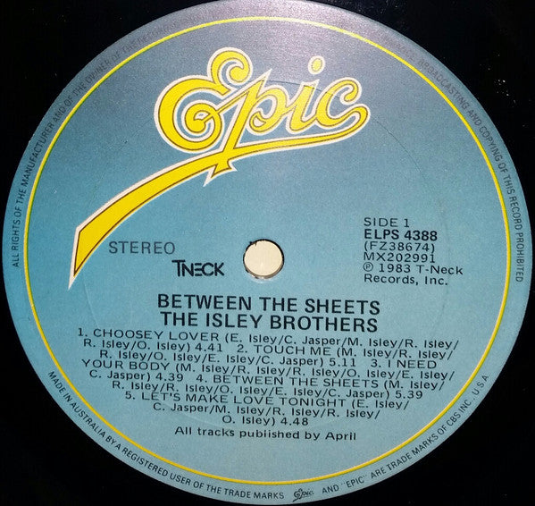 The Isley Brothers - Between The Sheets (Vinyl, LP, Album) Very Good Plus (VG+) / Good Plus (G+)