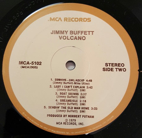 Jimmy Buffett - Volcano (Vinyl, LP, Album) Very Good (VG) / Very Good (VG)