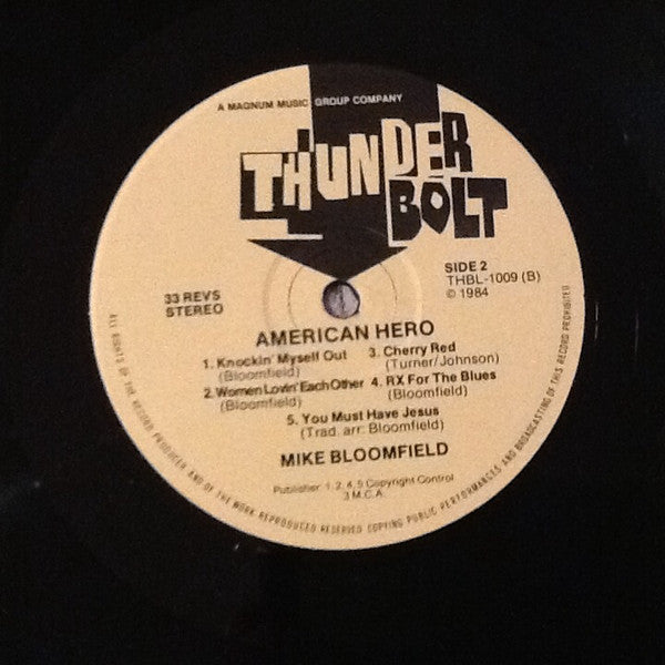 Mike Bloomfield - American Hero (Vinyl, LP, Album, Reissue) Near Mint (NM or M-) / Very Good Plus (VG+)