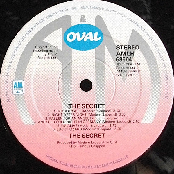 The Secret (3) - The Secret (Vinyl, LP, Album) Good Plus (G+) / Very Good Plus (VG+)