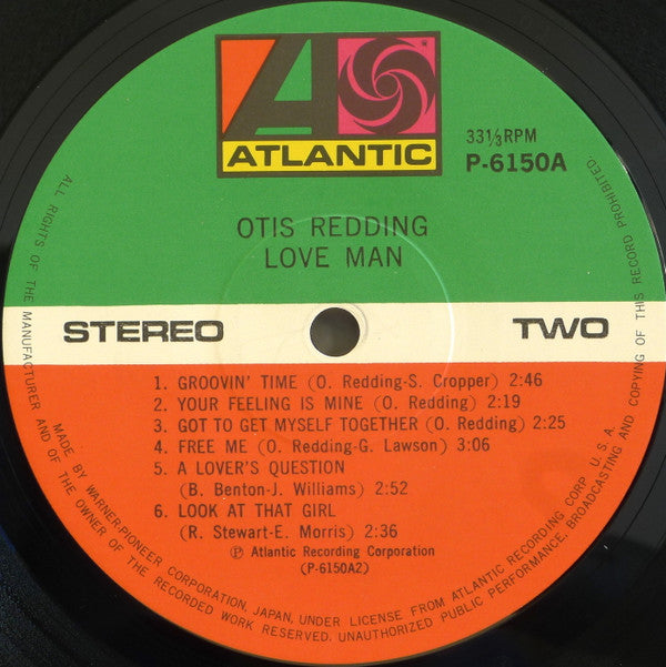 Otis Redding - Love Man (Vinyl, LP, Album, Reissue) Near Mint (NM or M-) / Very Good (VG)