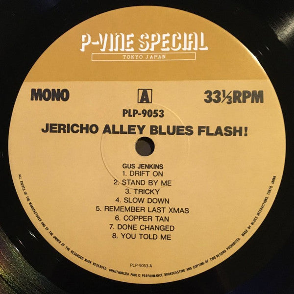 Various - Jericho Alley Blues Flash! (Flash/Canton/Pull 1955-1959) (2xVinyl, LP, Compilation, Mono) Very Good Plus (VG+) / Very Good Plus (VG+)