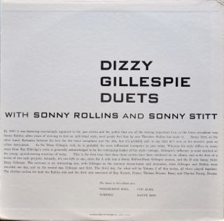 Dizzy Gillespie - Duets (Vinyl, LP, Album, Reissue, Mono) Very Good Plus (VG+) / Very Good (VG)