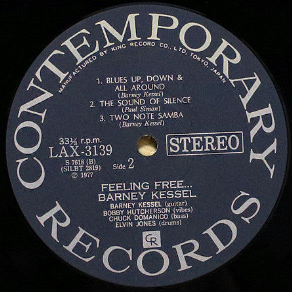 Barney Kessel - Feeling Free (Vinyl, LP, Album, Limited Edition, Reissue, Stereo) Very Good Plus (VG+) / Very Good (VG)
