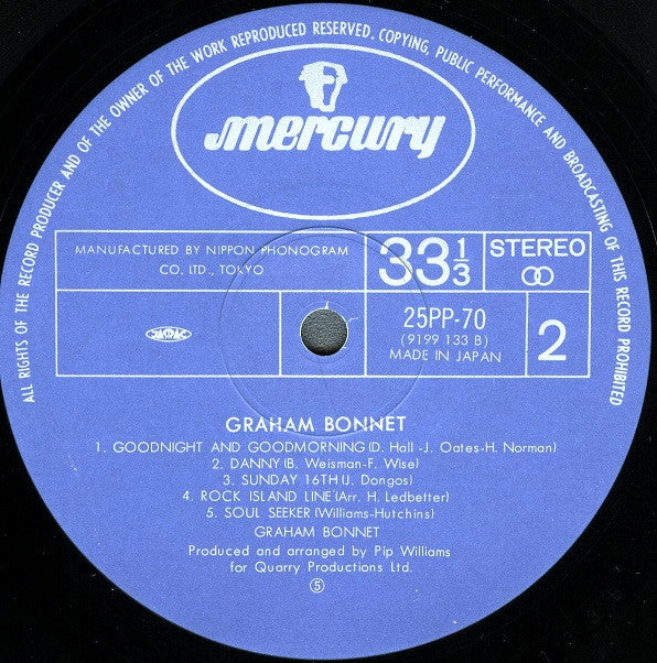 Graham Bonnet - Graham Bonnet (Vinyl, LP, Album, Reissue) Very Good Plus (VG+) / Very Good Plus (VG+)