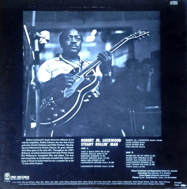 Robert Lockwood Jr. - Steady Rollin' Man (Vinyl, LP, Album, Reissue) Very Good (VG) / Very Good (VG)