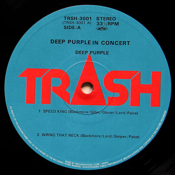 Deep Purple - Deep Purple In Concert (Vinyl, LP, Album, Stereo)