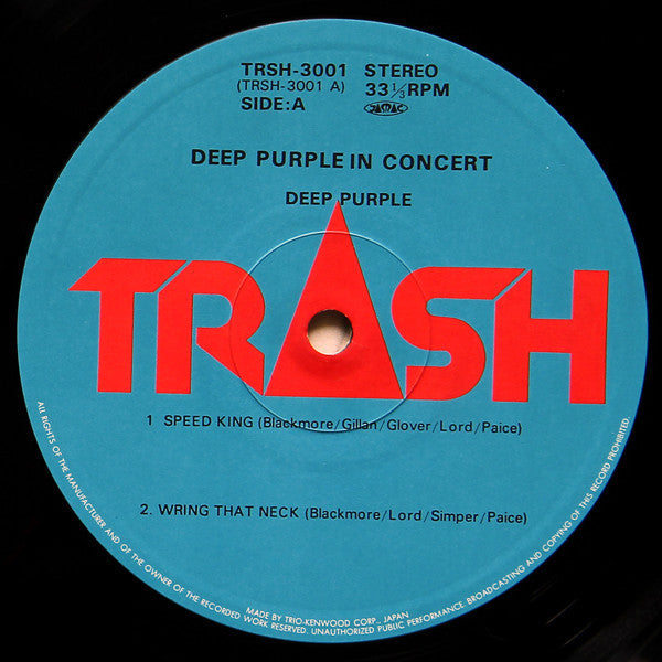 Deep Purple - Deep Purple In Concert (Vinyl, LP, Album, Stereo)