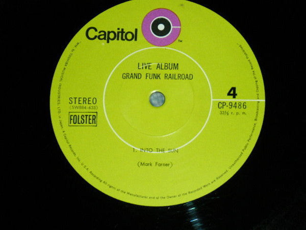 Grand Funk Railroad - Live Album (Vinyl, LP, Album, Stereo)