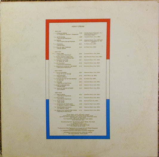 Cream (2) - Heavy Cream (2xVinyl, LP, Compilation, Stereo) Very Good (VG) / Good Plus (G+)
