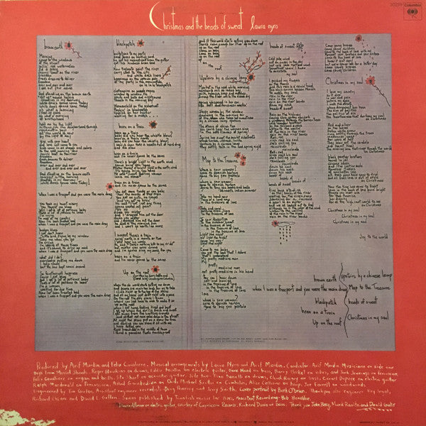 Laura Nyro - Christmas And The Beads Of Sweat (Vinyl, LP, Album, Reissue) Very Good Plus (VG+) / Very Good Plus (VG+)