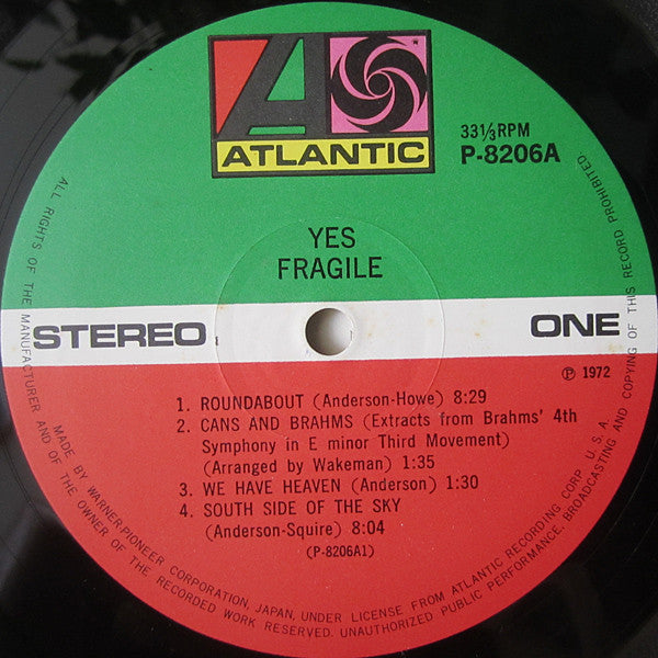 Yes - Fragile (Vinyl, LP, Album, Reissue)