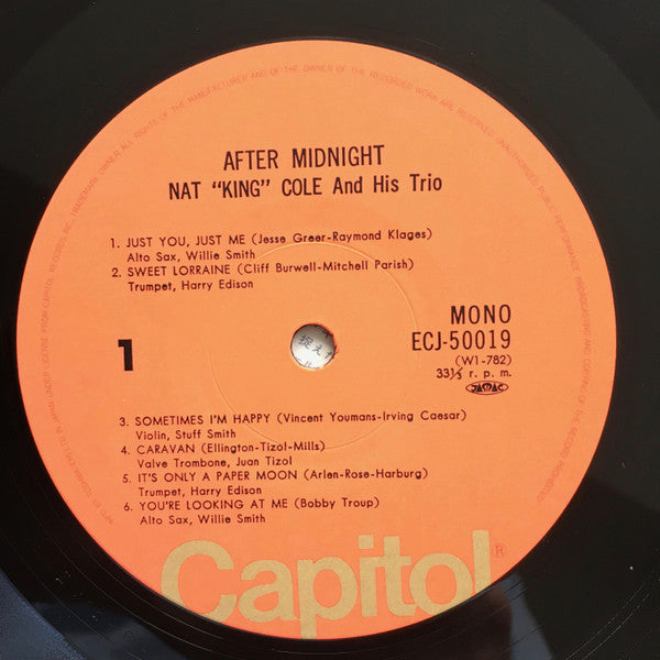 The Nat King Cole Trio - After Midnight (Vinyl, LP, Album, Reissue, Mono) Very Good Plus (VG+) / Very Good Plus (VG+)