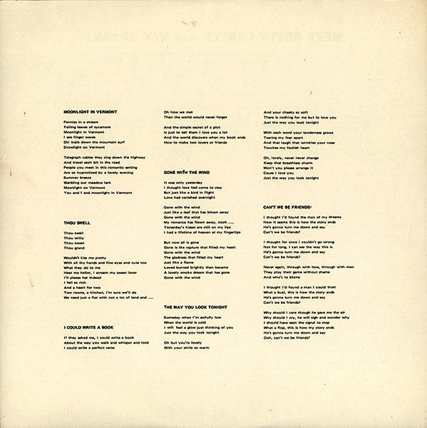 Betty Carter - Meet Betty Carter And Ray Bryant (Vinyl, LP, Album, Mono, Reissue) Very Good (VG) / Very Good (VG)