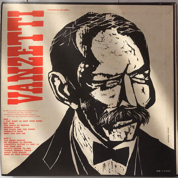 Woody Guthrie - Ballads Of Sacco & Vanzetti (Vinyl, LP) Very Good Plus (VG+) / Very Good Plus (VG+)