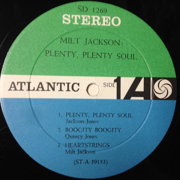 Milt Jackson - Plenty, Plenty Soul (Vinyl, LP, Album, Reissue, Stereo) Very Good (VG) / Fair (F)