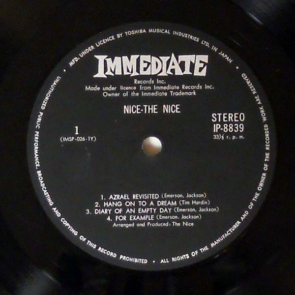 The Nice - Nice (Vinyl, LP, Album, Stereo)