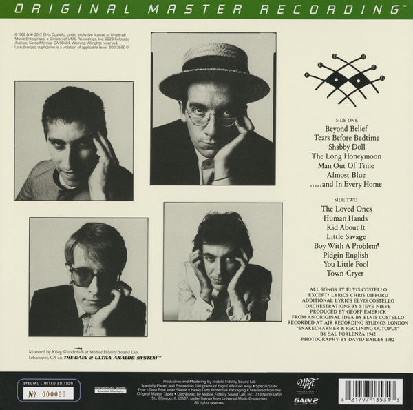 Elvis Costello & The Attractions - Imperial Bedroom (Vinyl, LP, Album, Limited Edition, Numbered, Reissue, Remastered, Special Edition, Stereo) Mint (M) / Mint (M)