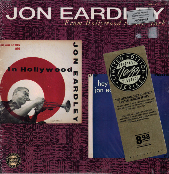 Jon Eardley - From Hollywood To New York (Vinyl, LP, Compilation, Remastered, Limited Edition) Very Good Plus (VG+) / Very Good Plus (VG+)