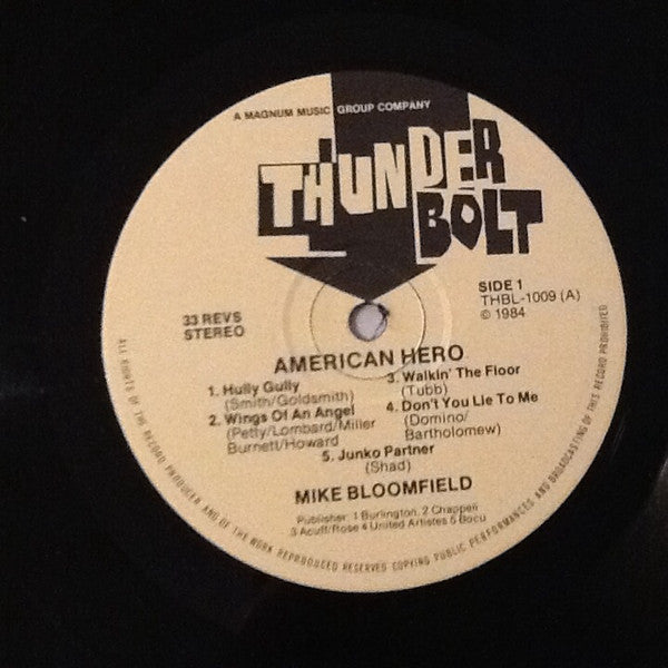 Mike Bloomfield - American Hero (Vinyl, LP, Album, Reissue) Near Mint (NM or M-) / Very Good Plus (VG+)