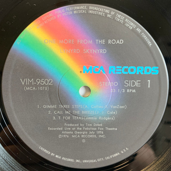 Lynyrd Skynyrd - One More From The Road (Vinyl, LP, Album, Stereo)