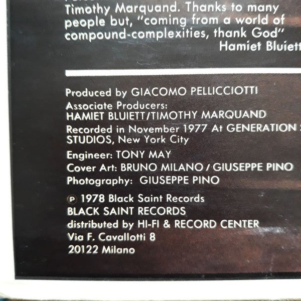 Hamiet Bluiett - Resolution (Vinyl, LP, Album) Good Plus (G+) / Good Plus (G+)