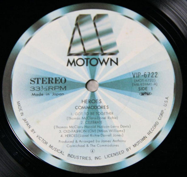 Commodores - Heroes (Vinyl, LP, Album)