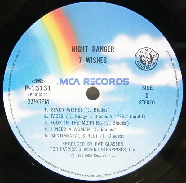 Night Ranger - 7 Wishes (Vinyl, LP, Album, Stereo)