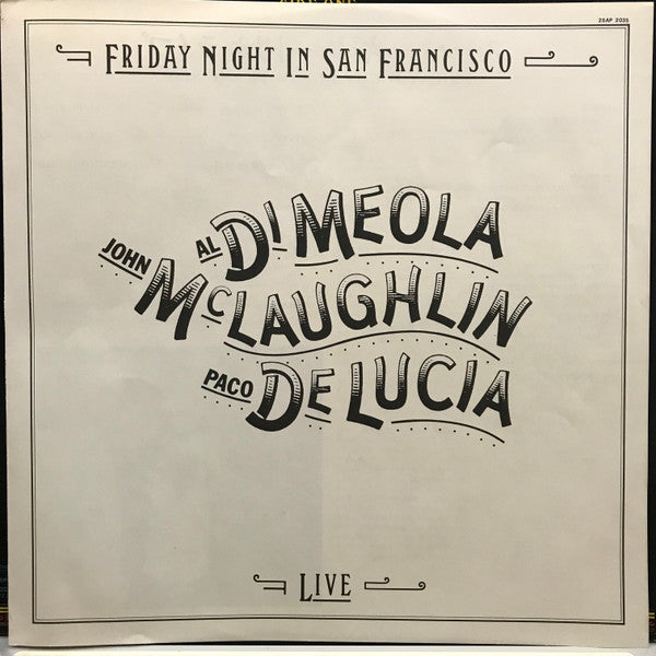 Al Di Meola - Friday Night In San Francisco (Vinyl, LP, Album)