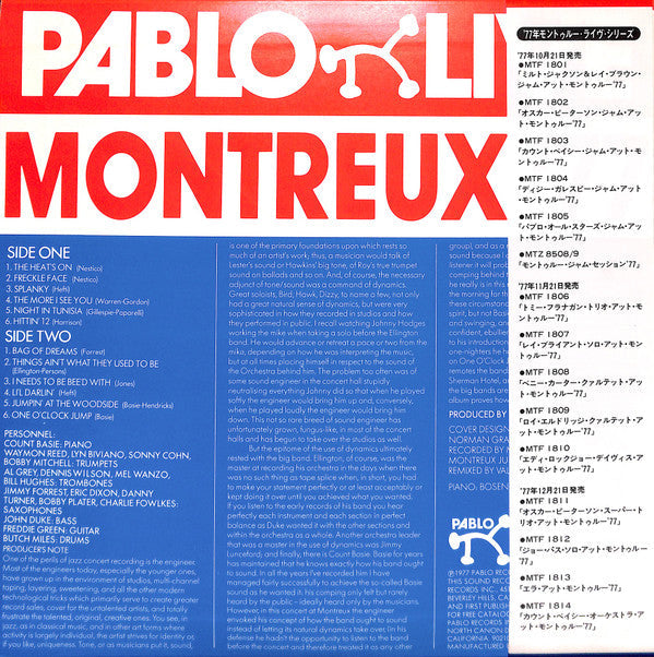 Count Basie Big Band - Montreux '77 (Vinyl, LP, Album)
